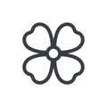 Flower line icon. Trendy outline flower symbol. Beautiful linear plant.